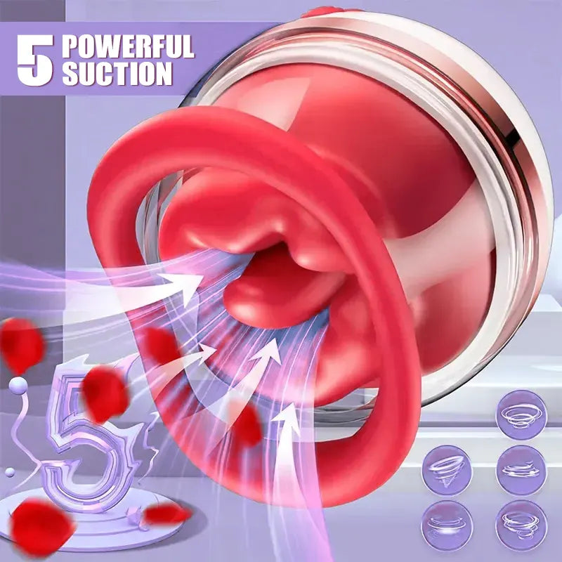 Rose Suction and Tongue Vibrator