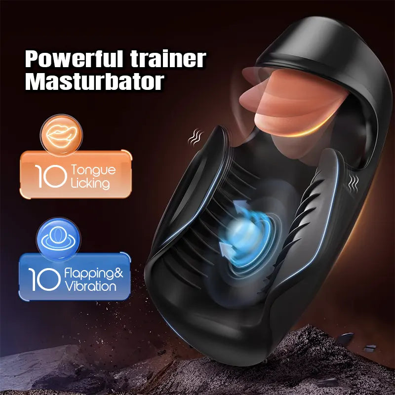 Tongue Licking Male Vibrator Trainer