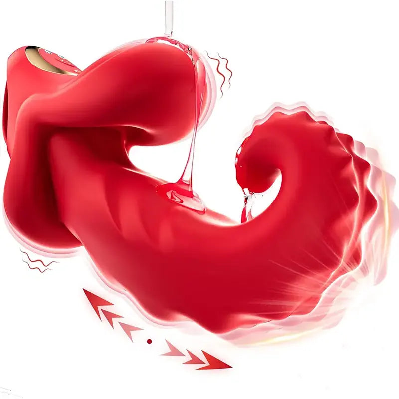 Thrusting Rose Toy with Licking Tongue