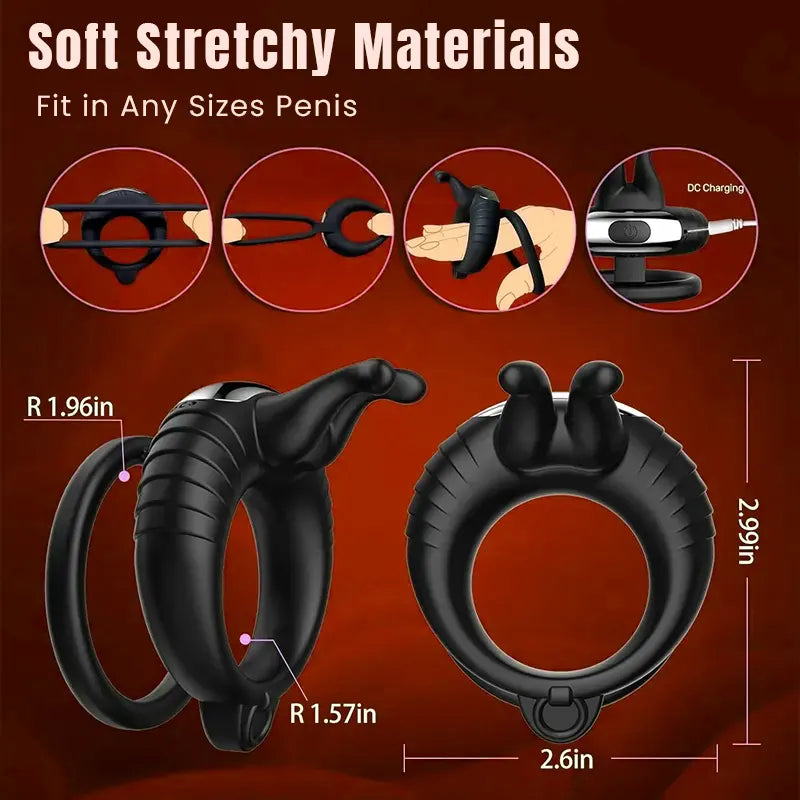 Remote-Control Couple’s Vibrating Cock Ring