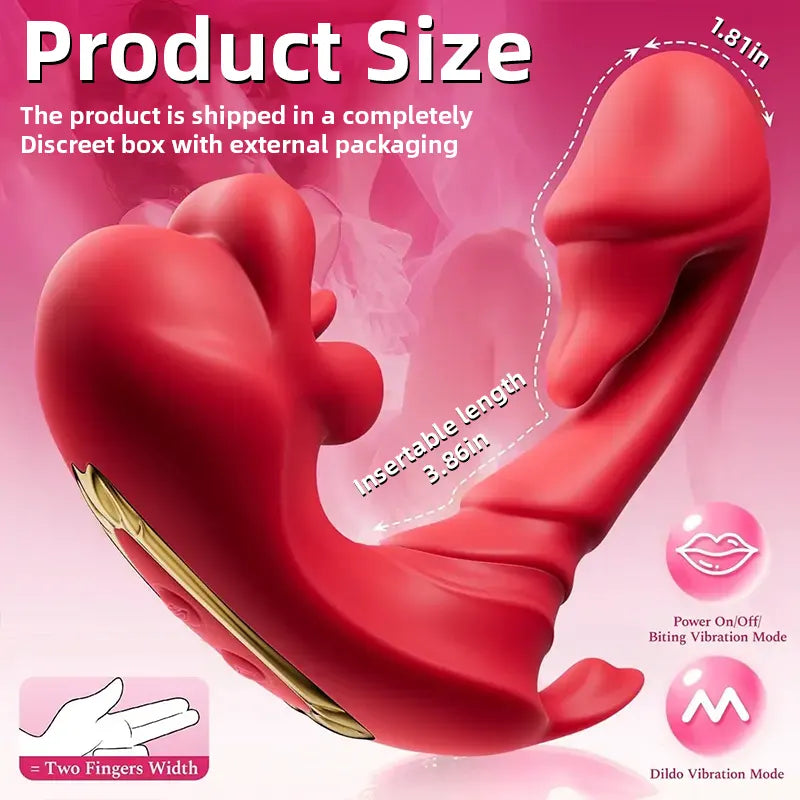App-Controlled Rose Licking Vibrator