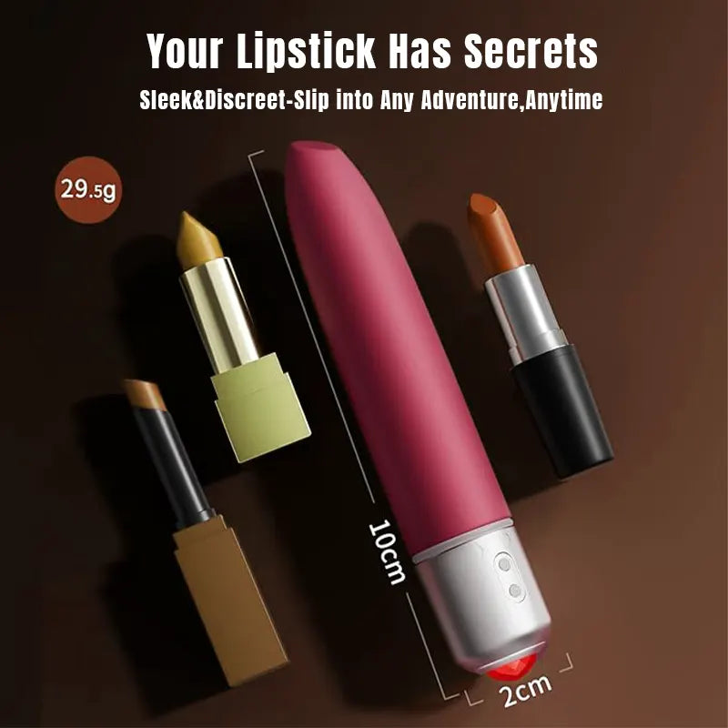 Lipstick Bullet Vibrator with 10 Modes