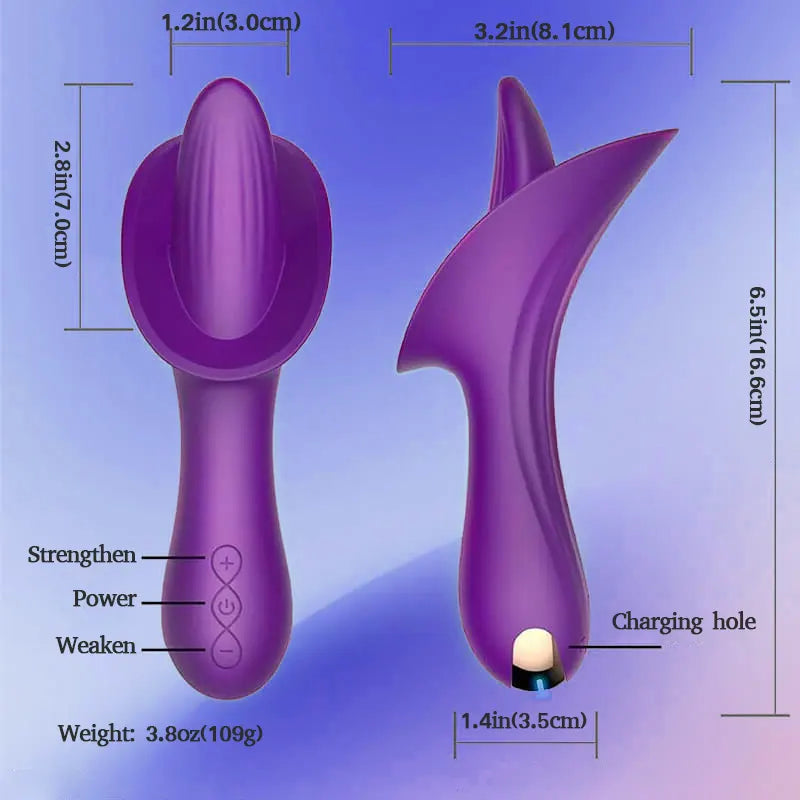 Female Tongue Clitoral Vibrator 10 Vibration Modes
