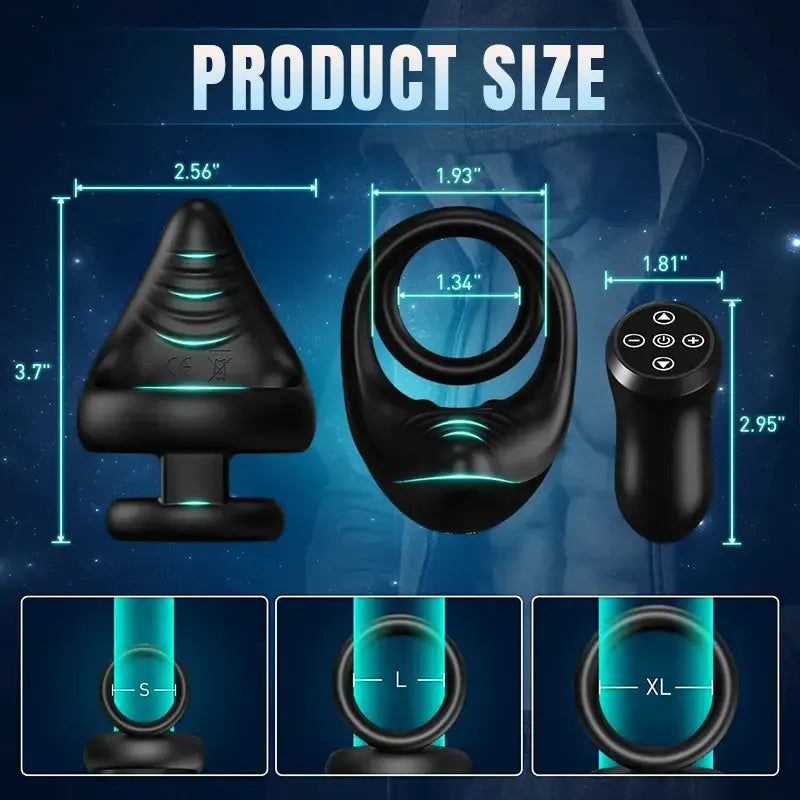 Remote-Control Taint Vibrating Cock Ring