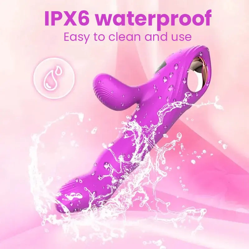 Thrusting Rabbit Vibrator with Licking Tongue