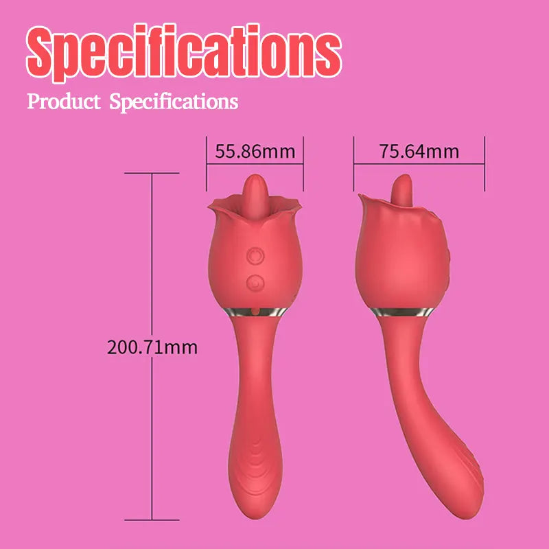 Rose Clitoral Licking Pleasure Device