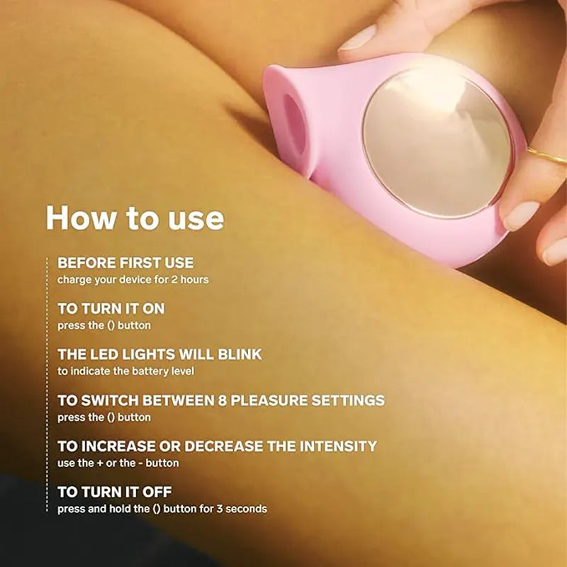 Silent Sonic Clitoral Suction Vibrator