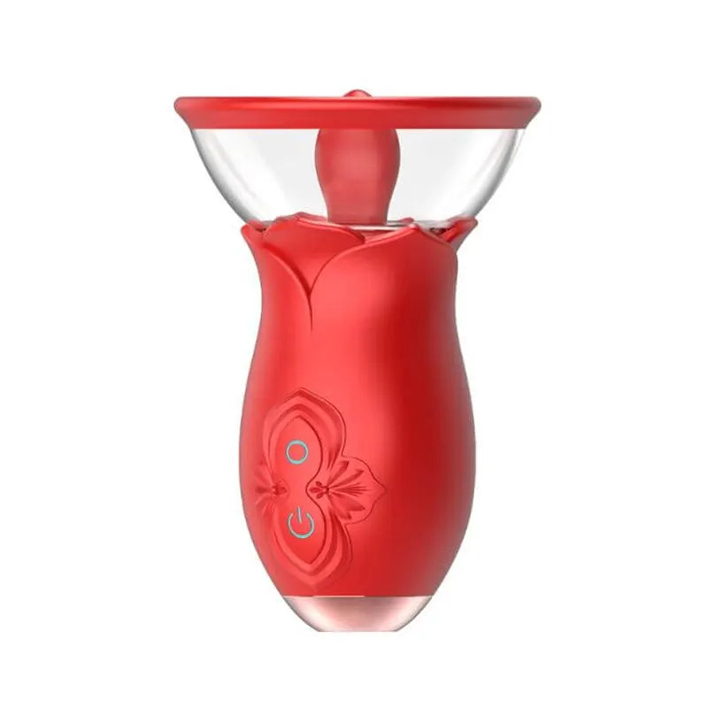 Rose Tongue & Suction Pleasure Vibrator