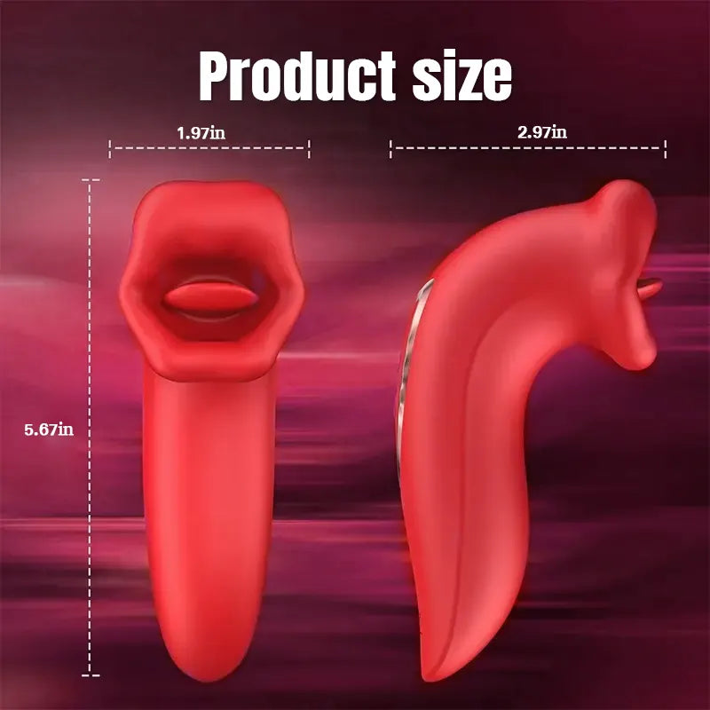 Double Red Lips G-spot Stimulation Vibrator