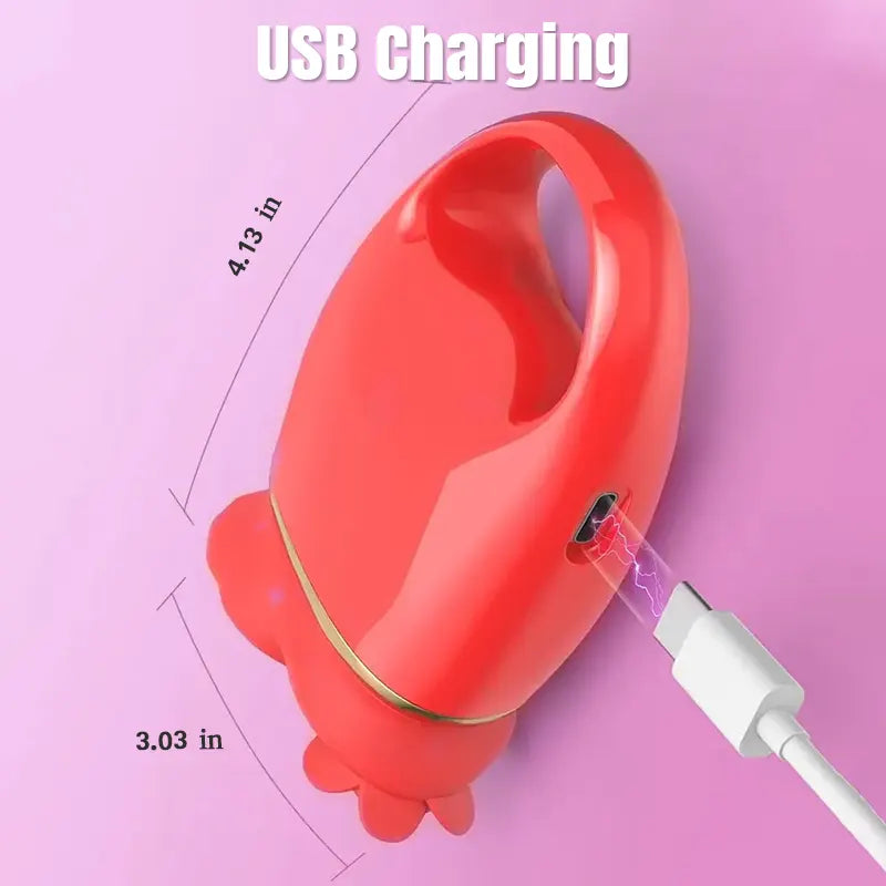 Rose Lick Tongue Handheld Vibrator