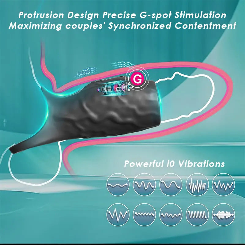 Vibrating Silicone Extension Sleeve Ring