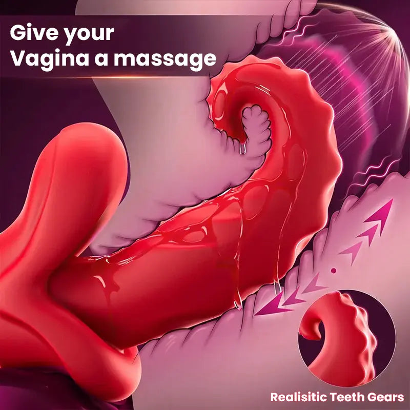 Thrusting Rose Toy with Licking Tongue