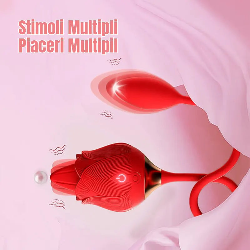 Rose Double Headed Tongue Vibrator