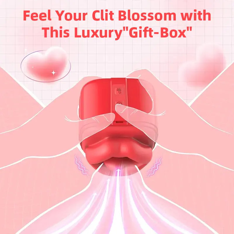 Gift Box Clit Sucker Tongue Vibrator