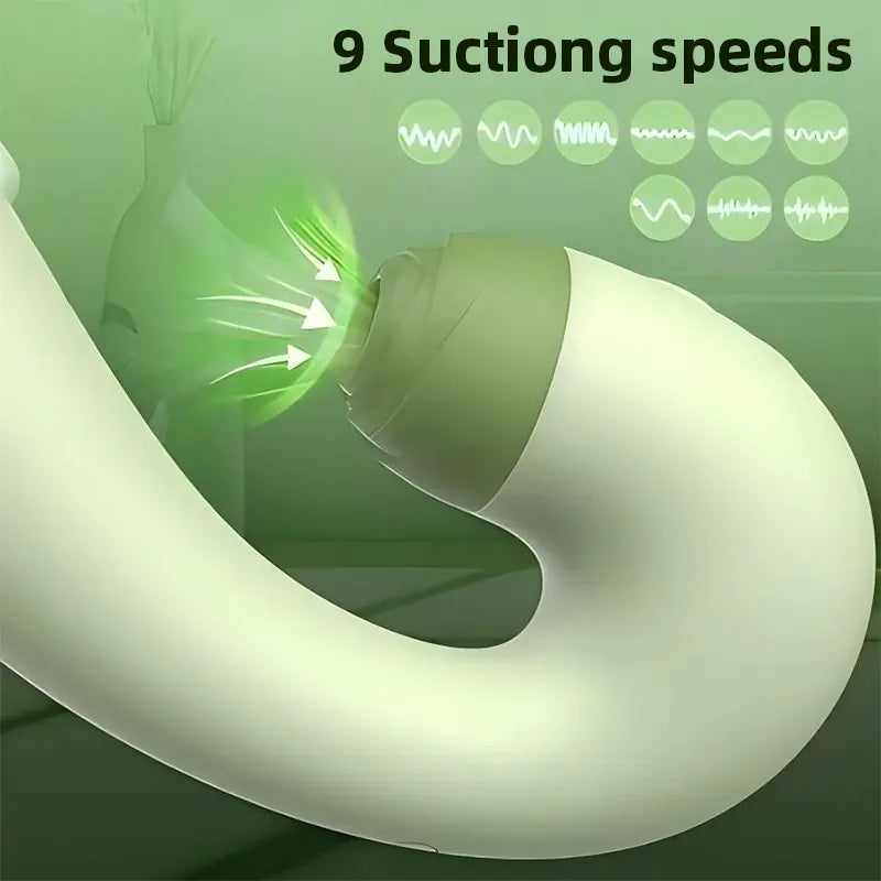 Green Suction Vibrator with Vibration