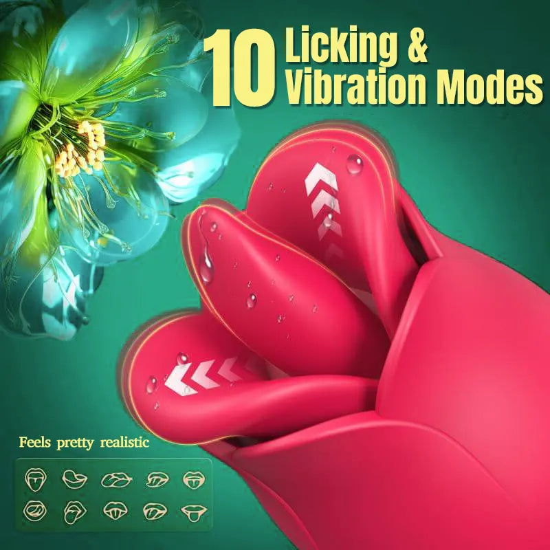 Rose Licking Vibrator | 10 Modes