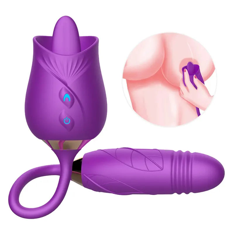 Rose Clitoral Licking Vibrator