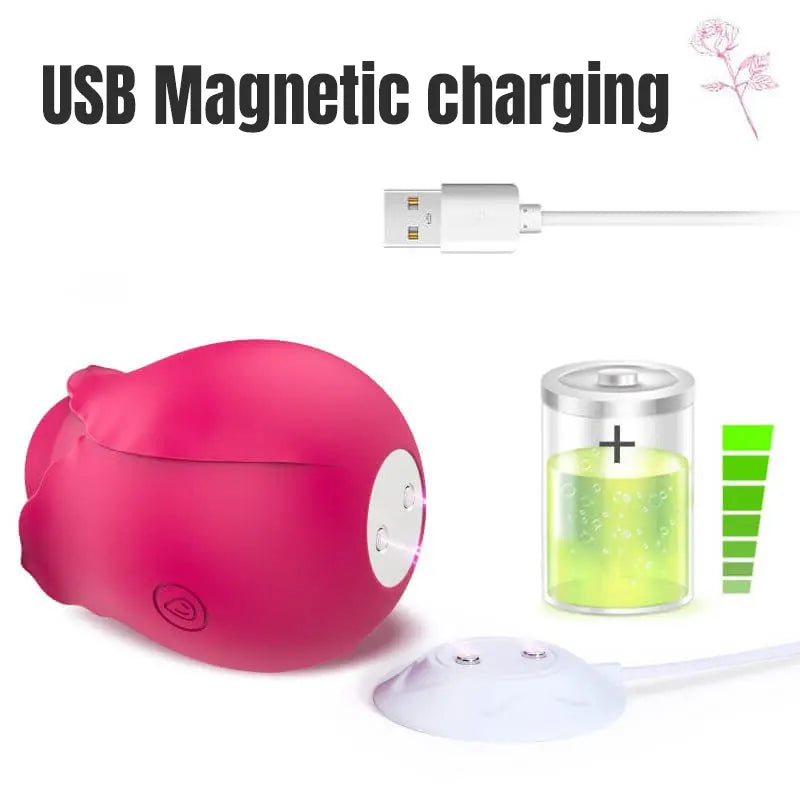 Rose Toy Charger - Magnetic USB Fast Charging Dock