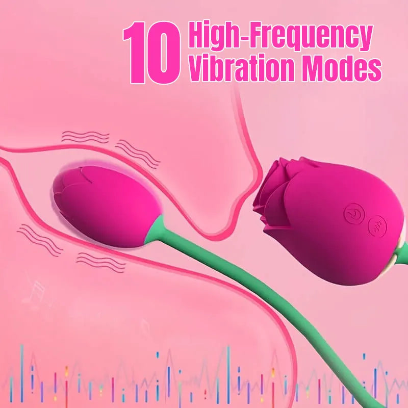 Blooming Rose Vibrator - 10 Modes