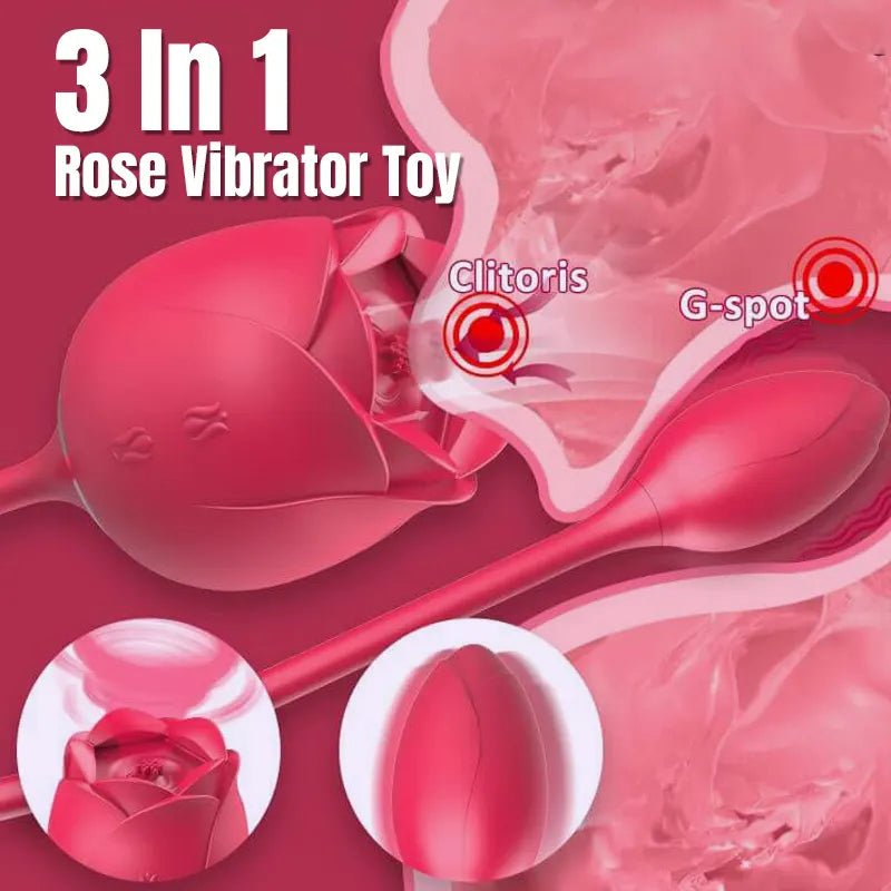 Rose Clitoral Vibrator with Dual Modes