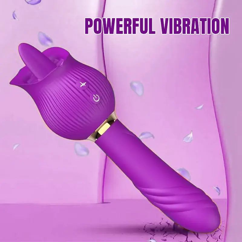 Rose G-Spot Inverter Tongue Vibrator