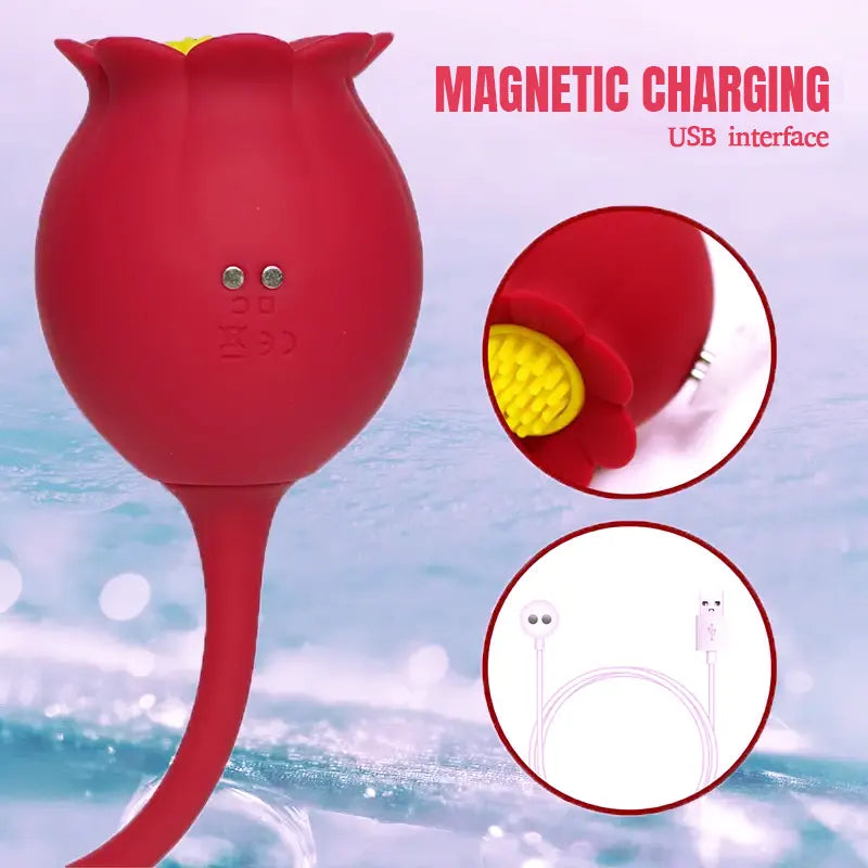 Dual Motor Vibrating G-Spot Rose Toy
