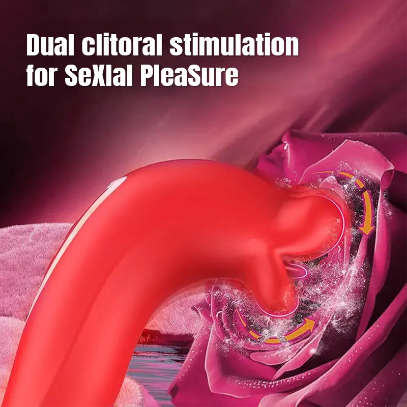 Double Red Lips G-spot Stimulation Vibrator