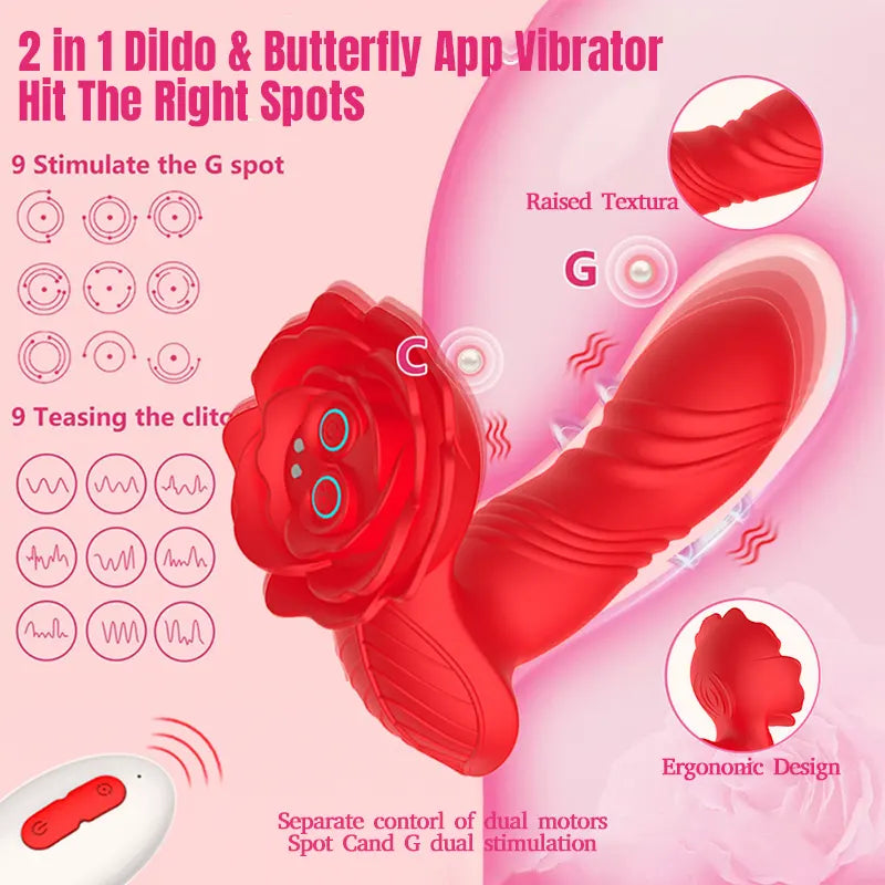 Dual Action Smart App-Controlled Vibrator