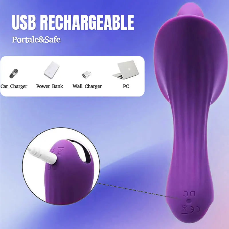 Female Tongue Clitoral Vibrator 10 Vibration Modes