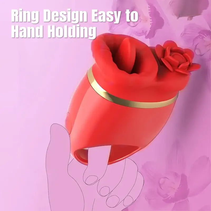 Rose Lick Tongue Handheld Vibrator