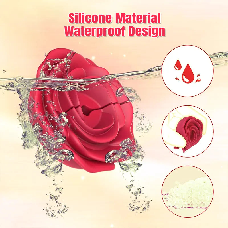 Rose Nipple Clip Pleasure Vibrator
