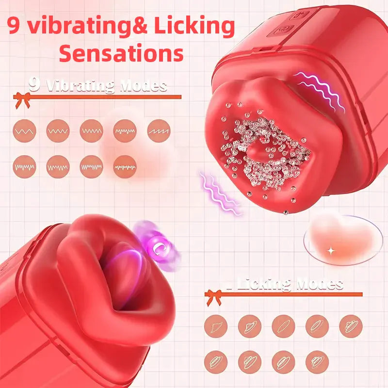 Gift Box Clit Sucker Tongue Vibrator