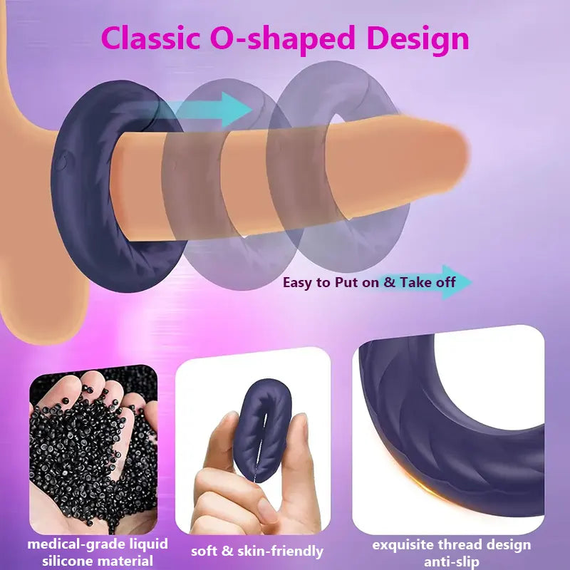 Adjustable Vibrating Ring for Men