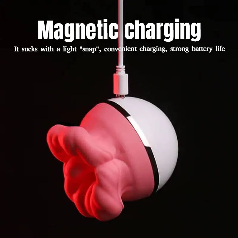 Rose Tongue Licking Vibrator - 3 Sucking & 5 Vibration Modes