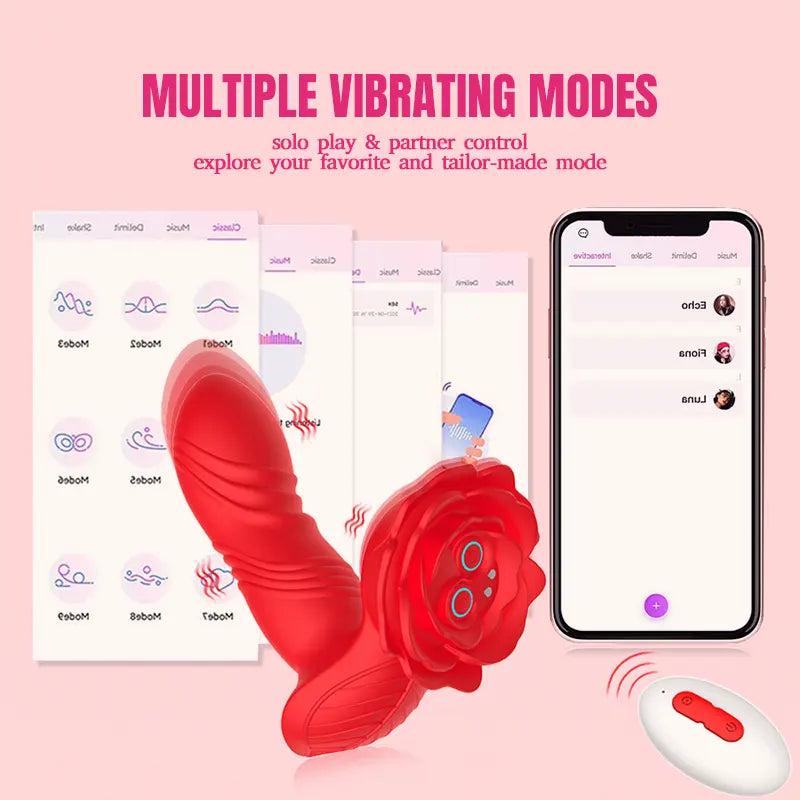 Dual Action Smart App-Controlled Vibrator