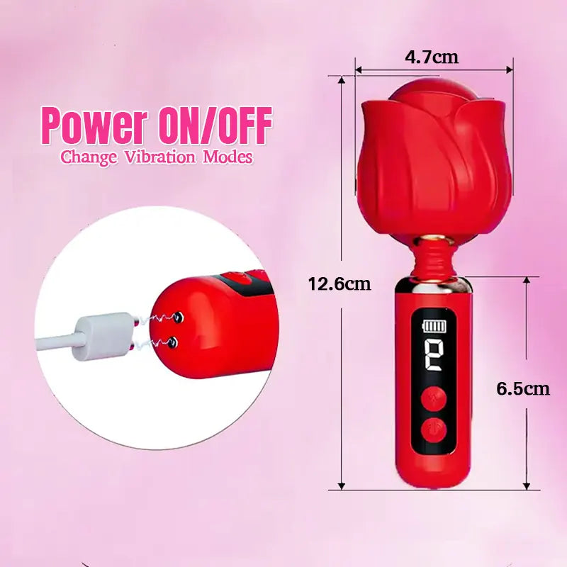 Rose Digital Display G-Spot Vibrator