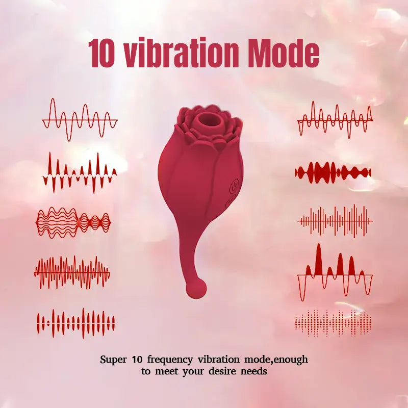 Stalked Rose Sucking Vibrator