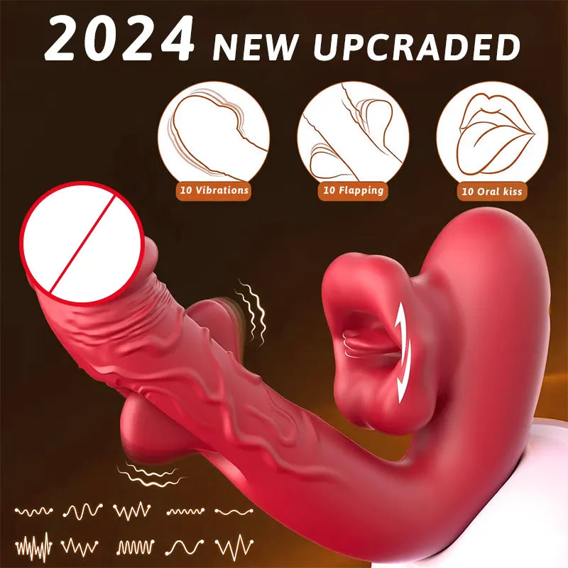 Licking and Vibrating G-Spot Vibrator