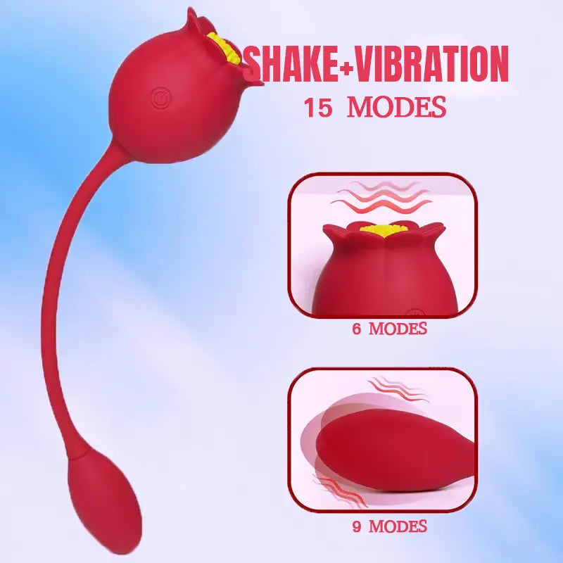 Dual Motor Vibrating G-Spot Rose Toy