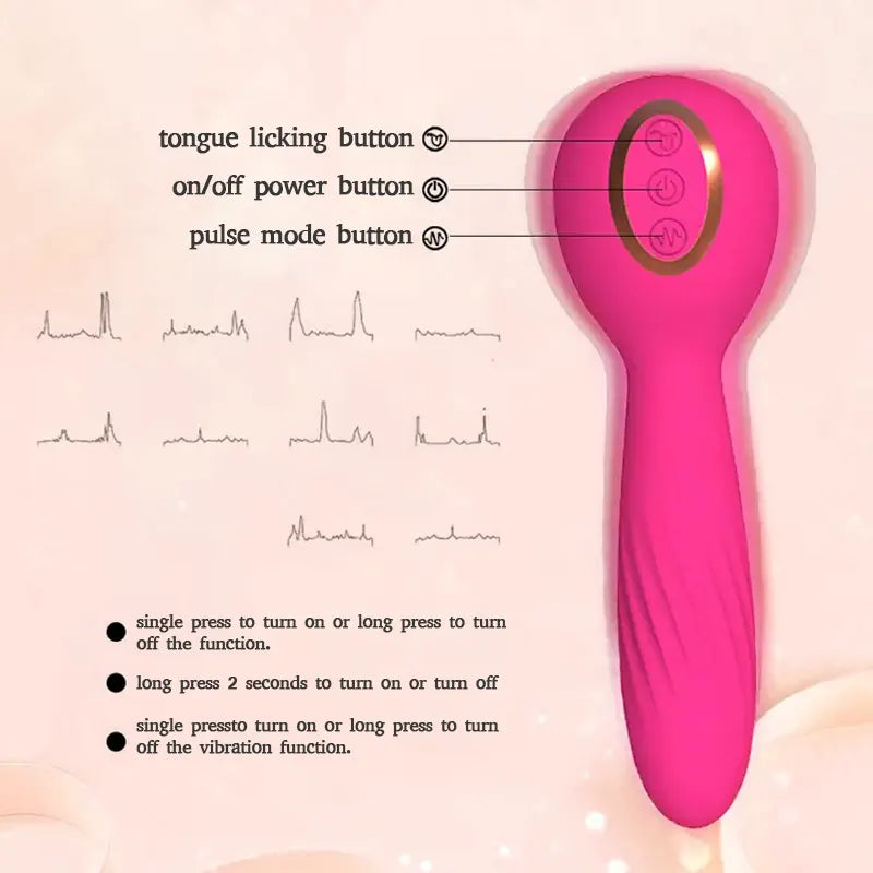 Multi-Frequency Tongue Licking G-Spot Vibrator