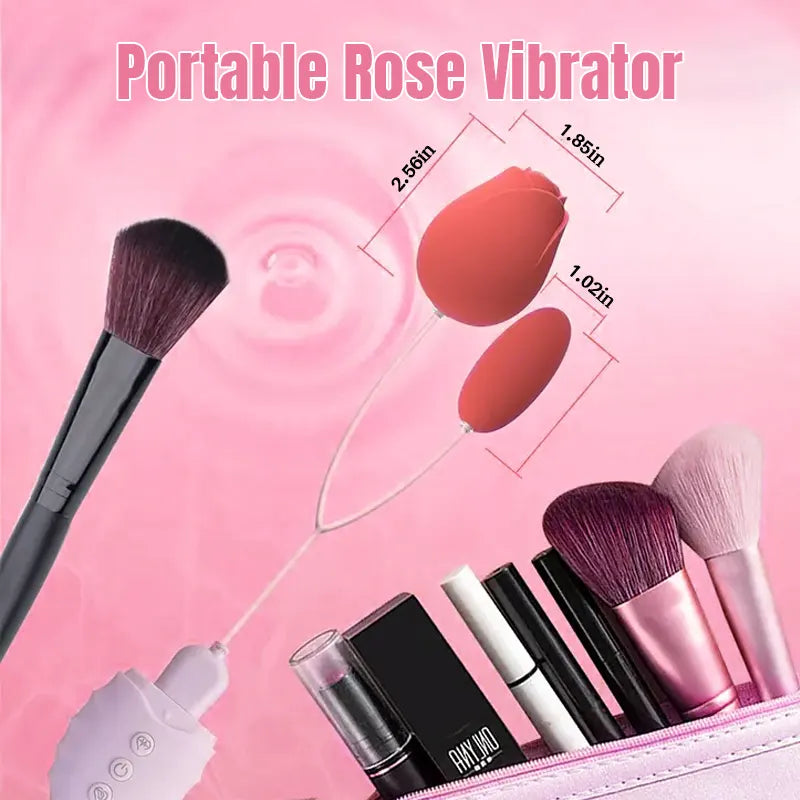2-in-1 Rose Clitoral G-spot Vibrator