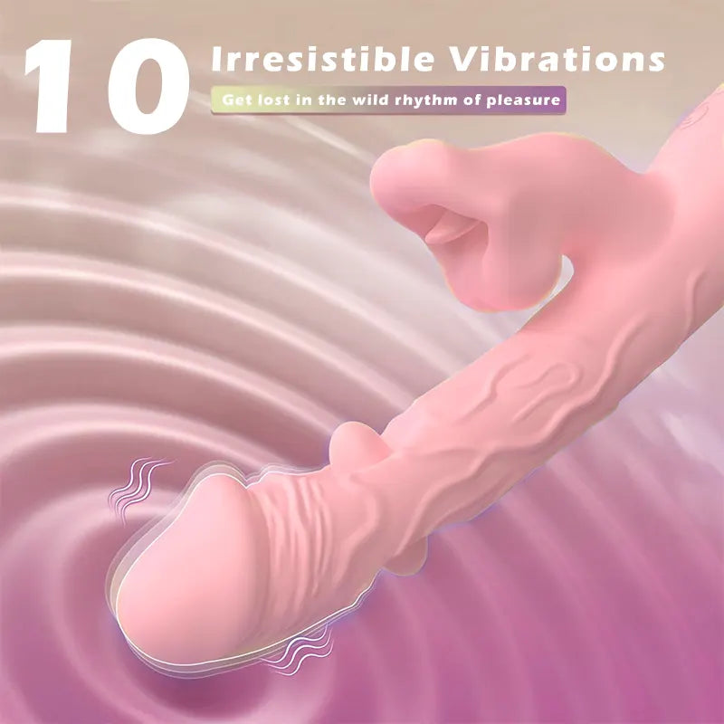 Rose Lips Vibrator with Tongue Teaser