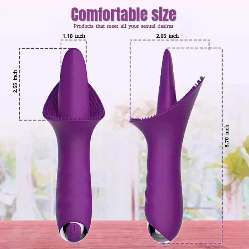 Double Tongue G-Spot Clitoral Vibrator