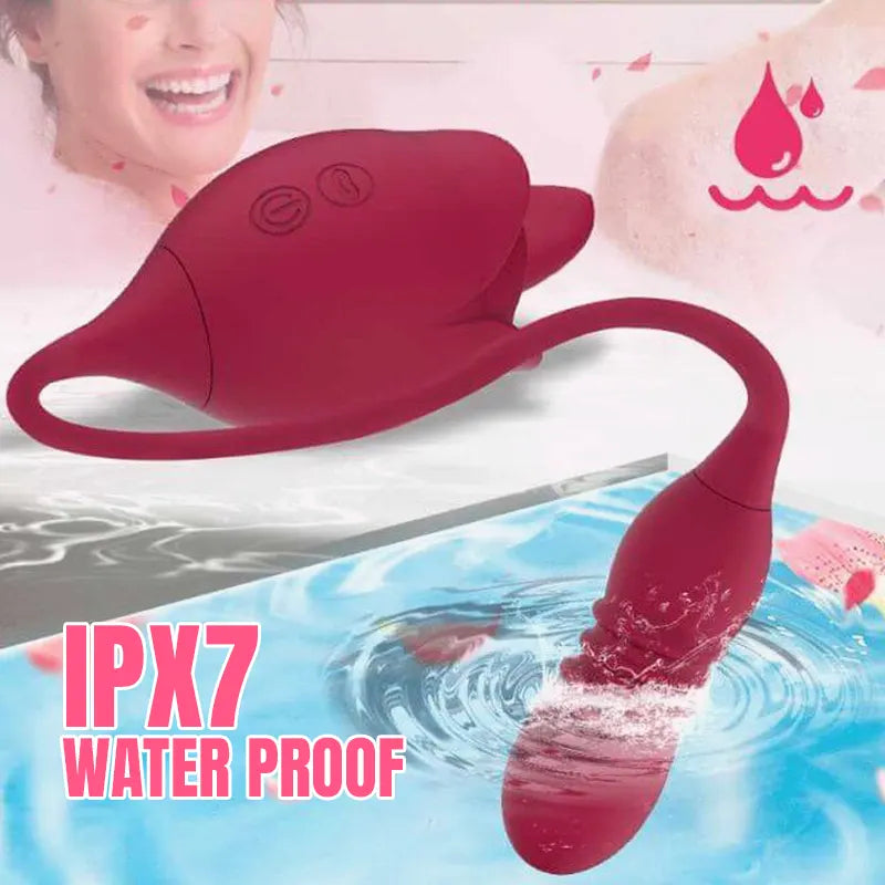 Rose Vibrator with Telescopic Modes