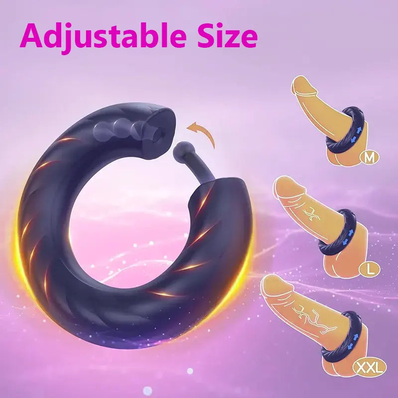 Adjustable Vibrating Ring for Men