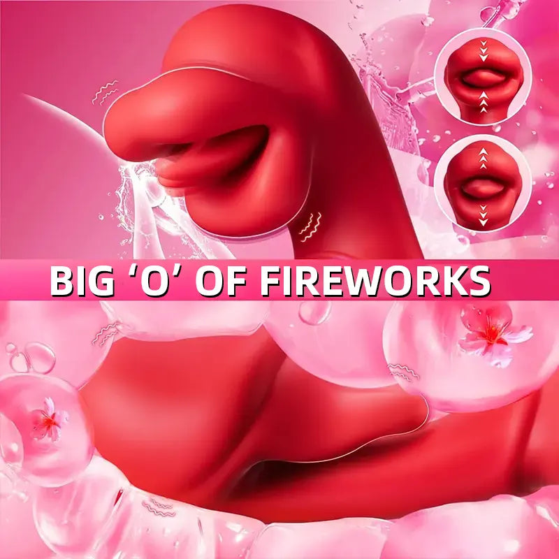 App-Controlled Rose Licking Vibrator