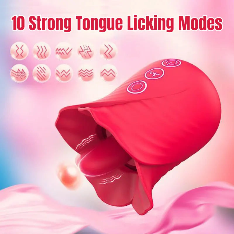 Rose Clitoral Sucking & Licking Vibrator