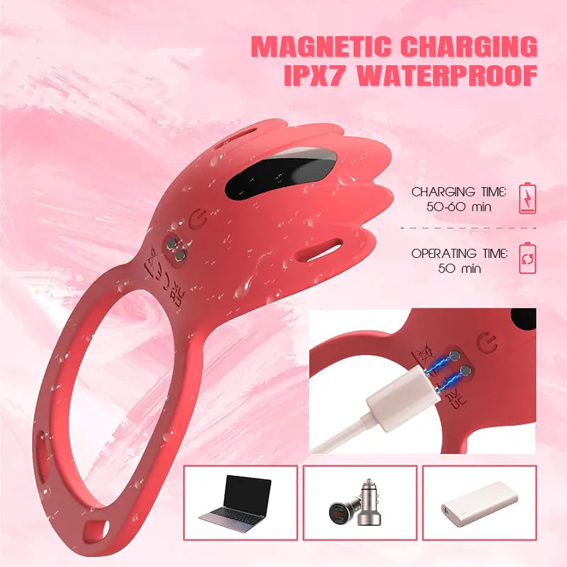 Couples Vibrating Ring with Clitoral Stimulator