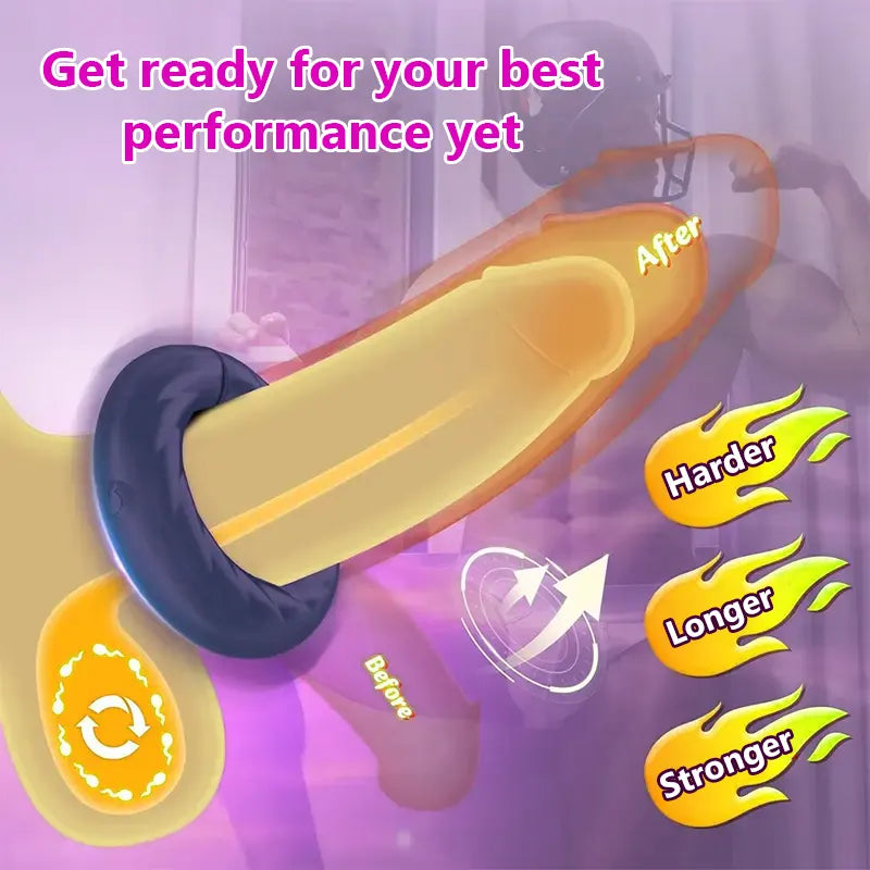 Adjustable Vibrating Ring for Men