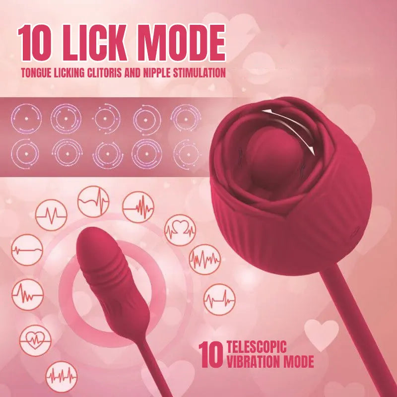 Dual-Ended Rose Pleasure Thruster